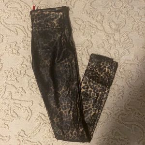 Leopard spanx  leggings size Small